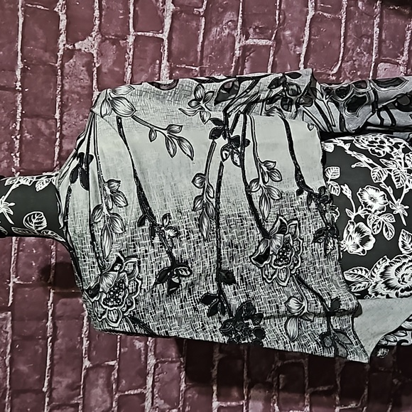 Cruise Wear OS Gray Black Fringe Draping Cover w Metallic Thread and Cutouts - Picture 6 of 11